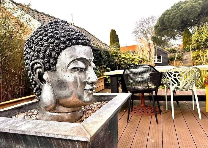 빌라 Rustige Luxe Vrijstaande In Weelderig Groene Tuin 베르겐